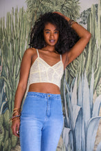 Load image into Gallery viewer, Lace Longline Corset Bralette Small / Butter
