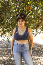 Load image into Gallery viewer, Lace Trim Padded Bralette XL / Blue Gray
