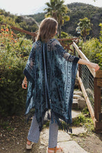 Load image into Gallery viewer, Lush Velvet Mesh Tapestry Kimono
