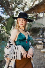 Load image into Gallery viewer, Lustrous Satin Crop Top Small / Emerald
