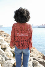 Load image into Gallery viewer, Magnolia Lace Tie Front Cover Up Wrap
