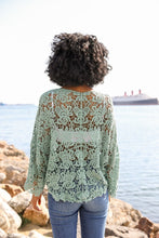 Load image into Gallery viewer, Magnolia Lace Tie Front Cover Up Wrap
