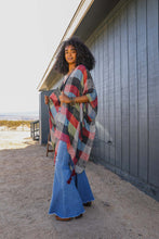 Load image into Gallery viewer, Multi-color Buffalo Checkered Kimono
