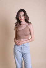 Load image into Gallery viewer, Offset Shoulder Brami Top
