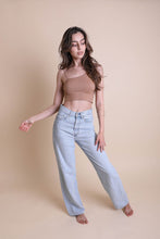 Load image into Gallery viewer, Cute Mocha Offset Shoulder Brami Top
