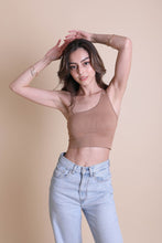 Load image into Gallery viewer, Offset Shoulder Brami Top Mocha / XS/S
