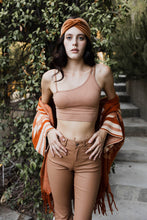 Load image into Gallery viewer, Offset Shoulder Brami Top Bralette XS/S / Mocha
