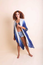 Load image into Gallery viewer, Ombre Cotton Kimono Ocean
