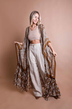Load image into Gallery viewer, Paisley Free Flow Kimono One Size / Brown
