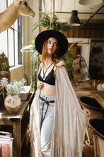 Load image into Gallery viewer, Paisley Free Flow Kimono One Size / Gray
