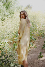 Load image into Gallery viewer, Pencil Stripe Lurex Trim Kimono Kimonos
