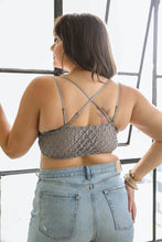 Load image into Gallery viewer, Plus Crochet Lace Longline Bralette
