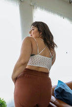 Load image into Gallery viewer, Plus Crochet Lace Longline Bralette
