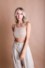 Load image into Gallery viewer, Racerback Cozy Lounge Brami Bralette XS/S / Latte
