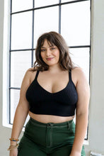 Load image into Gallery viewer, Rib Knit Lounge Brami Bralette XL/2XL / Black

