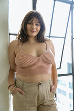 Load image into Gallery viewer, Rib Knit Lounge Brami Bralette XL/2XL / Blush
