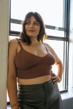 Load image into Gallery viewer, Rib Knit Lounge Brami Bralette XL/2XL / Brown
