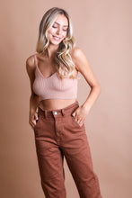 Load image into Gallery viewer, Rib Knit Lounge Brami Bralette XS/S / Blush
