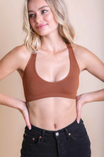Load image into Gallery viewer, Ribbed Racerback Bralette XS/S / Copper
