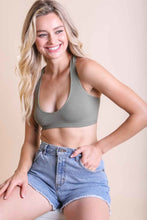 Load image into Gallery viewer, Ribbed Racerback Bralette XS/S / Sage
