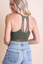 Load image into Gallery viewer, Seamless Polkadot Lace Trim Bralette
