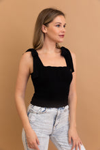 Load image into Gallery viewer, Seamless Vertical Smocked Tie Shoulder Top 😍
