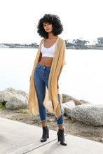 Load image into Gallery viewer, Sequin Border Frayed Kimono
