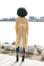 Load image into Gallery viewer, Sequin Border Frayed Kimono
