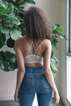 Load image into Gallery viewer, Strappy Back Geometric Lace Bralette
