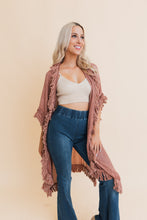 Load image into Gallery viewer, Sun Bleached Fringe Ruffle Kimono Kimonos One Size /
