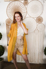 Load image into Gallery viewer, Sunshine Lace Trim Kimono
