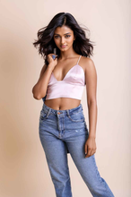 Load image into Gallery viewer, Satin Longline Bralette
