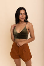 Load image into Gallery viewer, Velvet Elegance Longline Bralette
