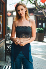 Load image into Gallery viewer, Wide Lace Bandeau Bralette Small / Gray
